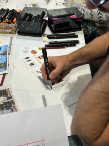 Atelier croquis urbain avec Raphaël Guery le samedi 9 novembre 2024 10h30-12h30