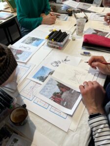 Atelier croquis urbain avec Raphaël Guéry samedi 22 mars 2025